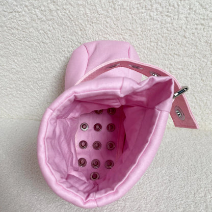 Pink Magnetic Locking Restraint Booties (Small–Large)
