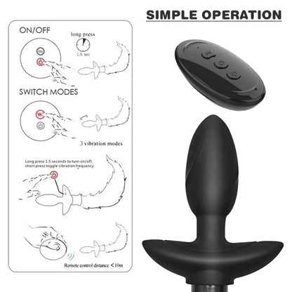 Silken Remote Control Anal Tail