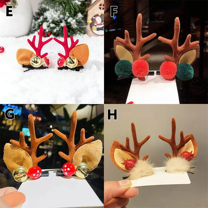 Christmas Antler Deer Ear Hairpins