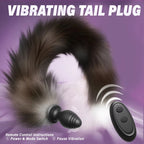 Vibrating Soft Petplay Anal Tail