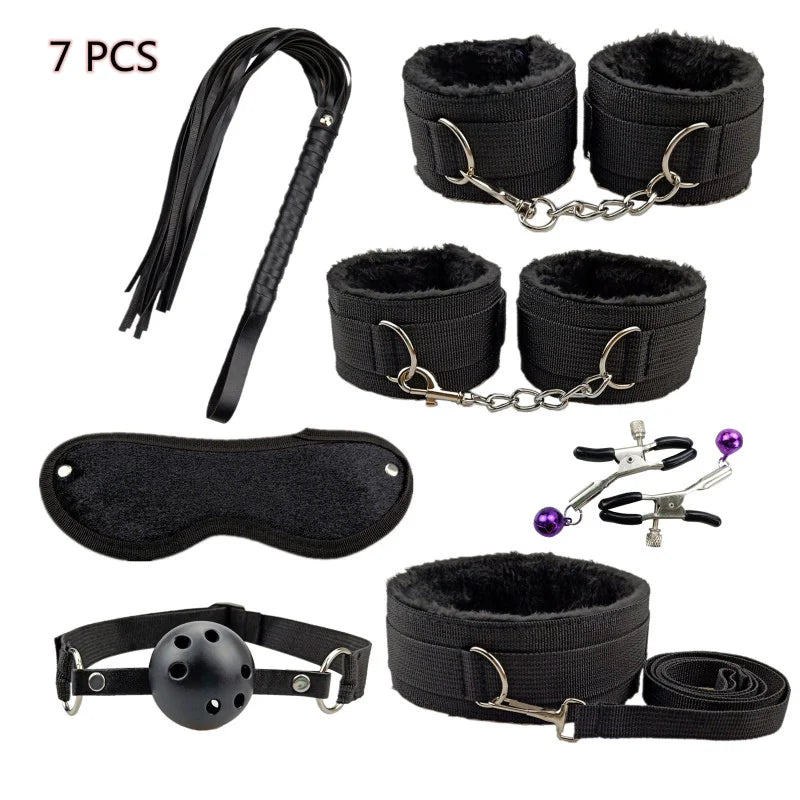 Adult BDSM Erotic Bondage Kit (Colors)