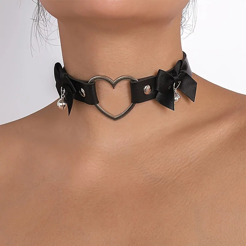 Sweetheart Bell Bow Collar (Colors)