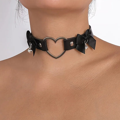 Sweetheart Bell Bow Collar (Colors)