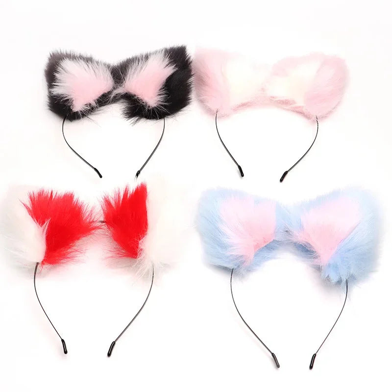 40cm Kawaii Plush Ears & Tail Set (Colors)