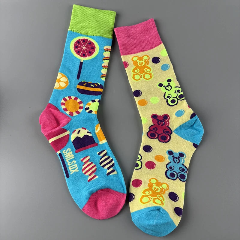 Candy Bear Mid-Calf Socks