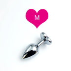 Heart Gem Stainless Steel Anal Plug