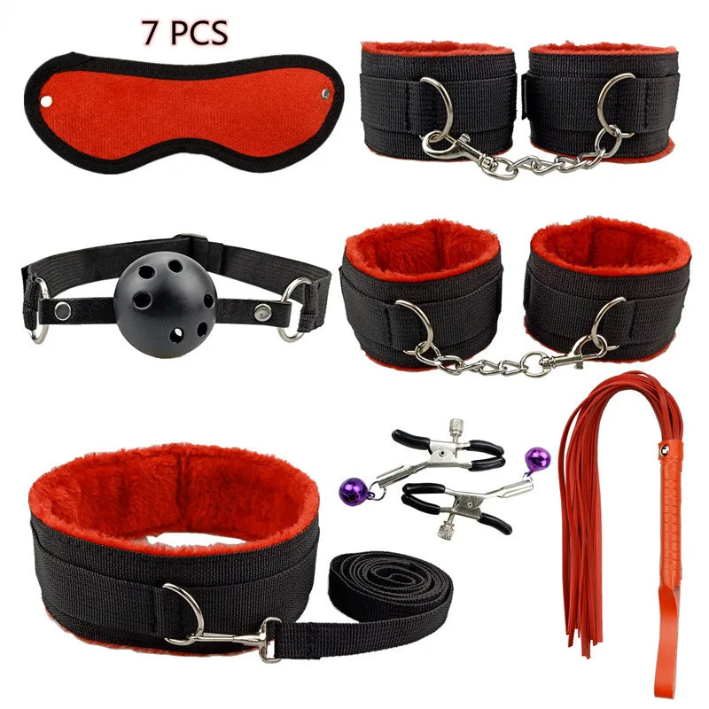 Adult BDSM Erotic Bondage Kit (Colors)
