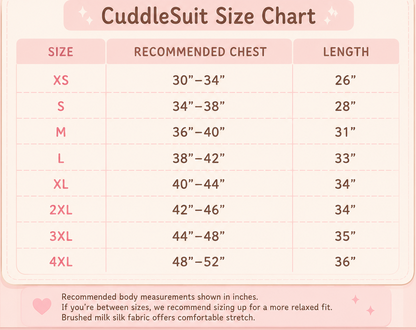 ShortCuddlesuitSleeveSizeChart
