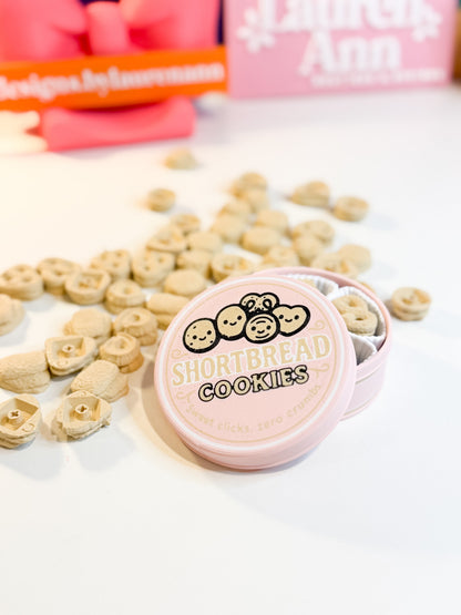 SHORTBREAD COOKIE TIN FIDGET – PASTEL PINK EDITION 🍪✨
