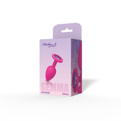 Gemma Purple Gem Pink Silicone Plug - Small