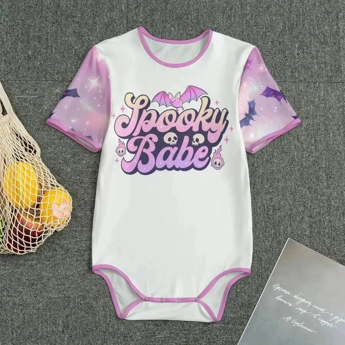 'Spooky Babe' Unisex Adult Bodysuit Onesie Puppy's Aesthetics