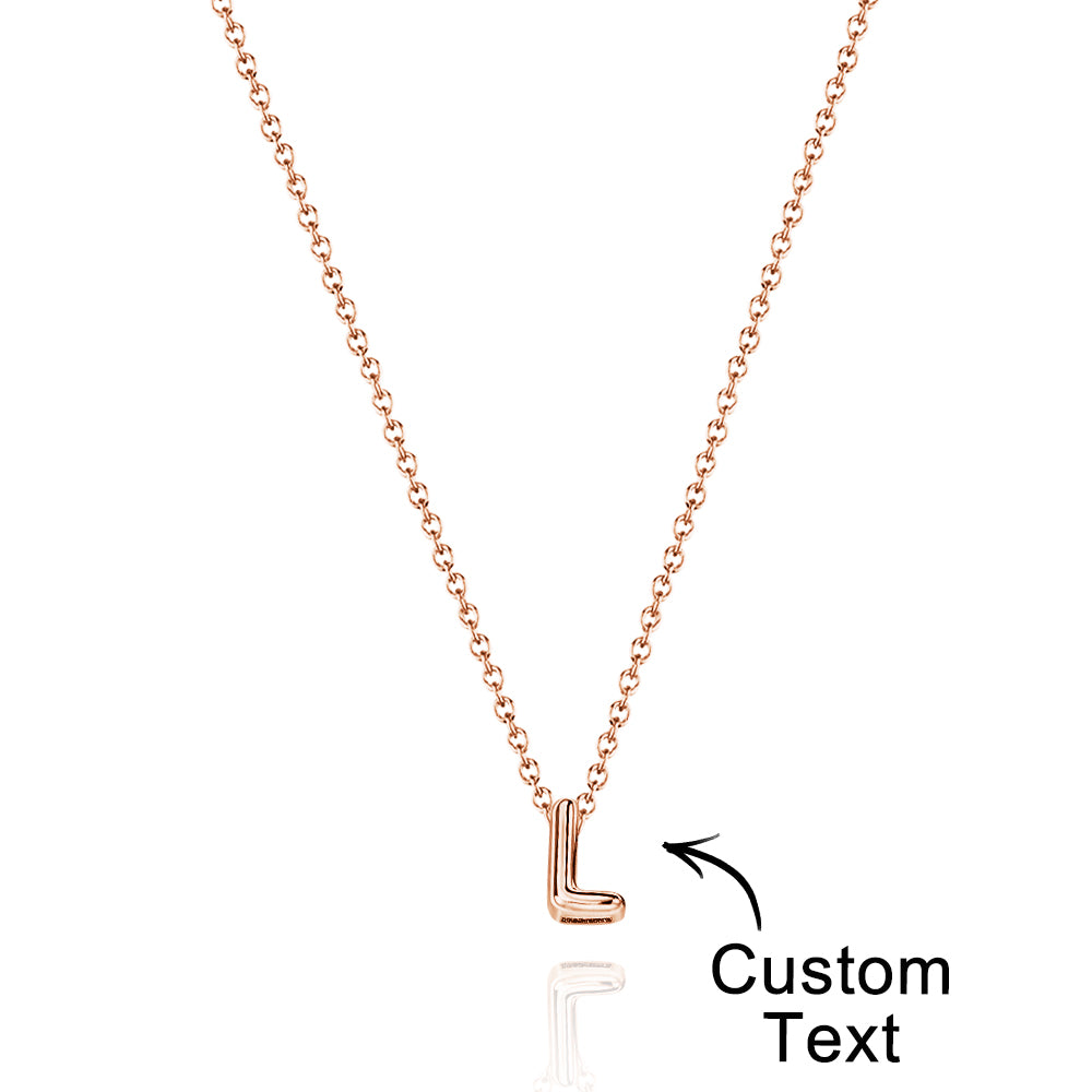 Bubble Love 3D Name Necklace