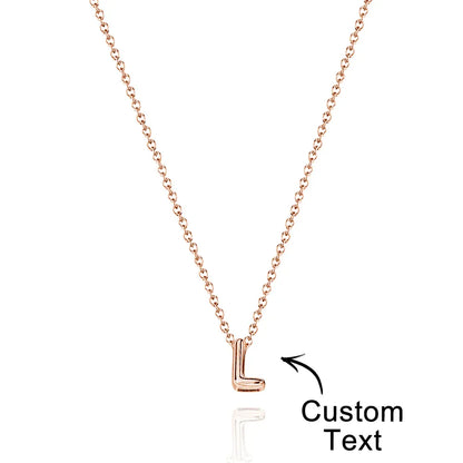 Bubble Love 3D Name Necklace - Puppy's Aesthetics