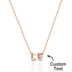 Bubble Love 3D Name Necklace