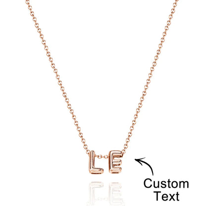 Bubble Love 3D Name Necklace - Puppy's Aesthetics