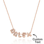 Bubble Love 3D Name Necklace
