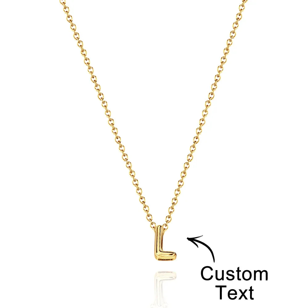 Bubble Love 3D Name Necklace - Puppy's Aesthetics