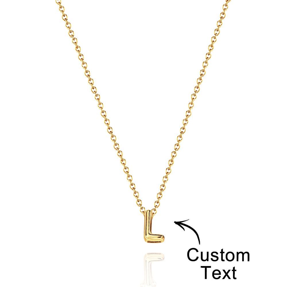 Bubble Love 3D Name Necklace