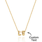 Bubble Love 3D Name Necklace