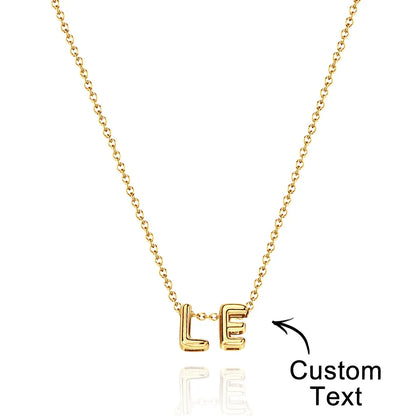 Bubble Love 3D Name Necklace - Puppy's Aesthetics