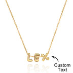 Bubble Love 3D Name Necklace