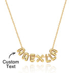 Bubble Love 3D Name Necklace