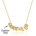 Bubble Love 3D Name Necklace
