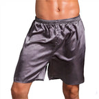 Plus Size Soft Silk Satin Boxers