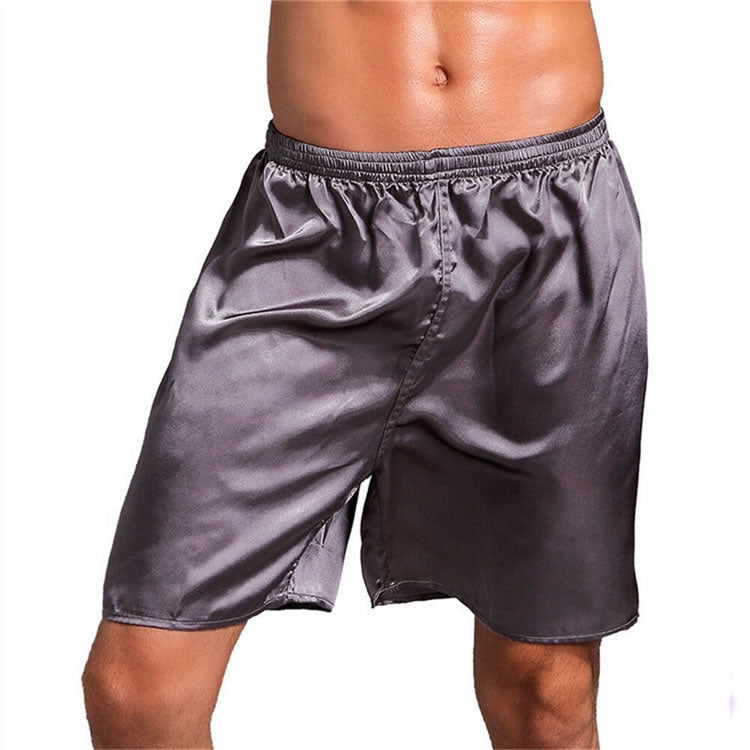 Plus Size Soft Silk Satin Boxers