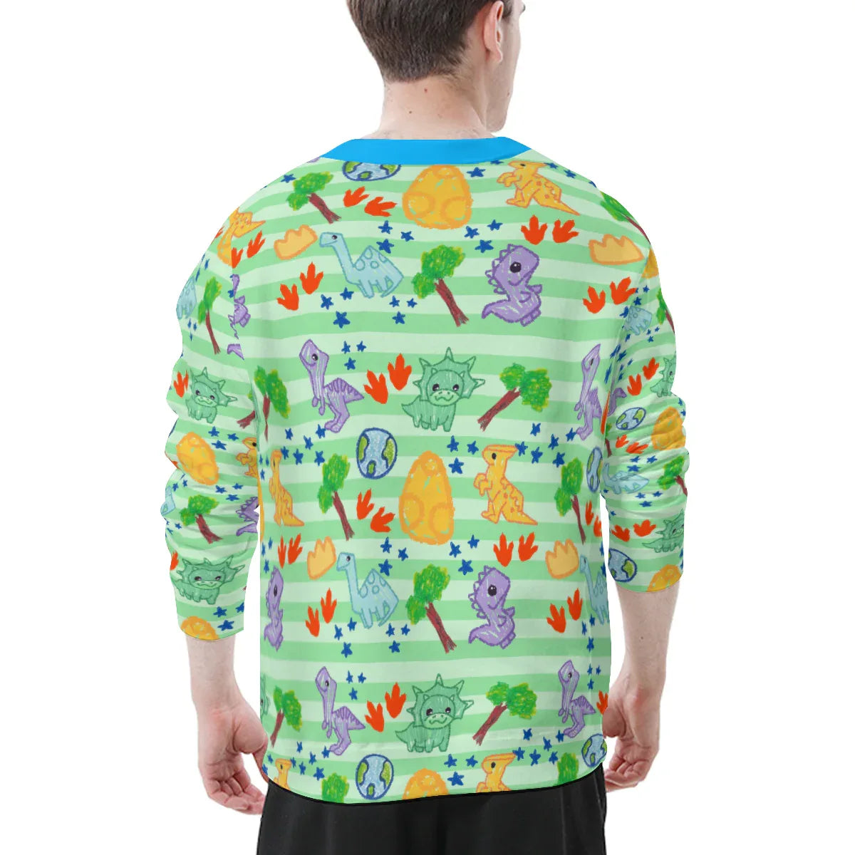 Dino Doodles Cozy Lightweight Sweater - Puppy's Aesthetics