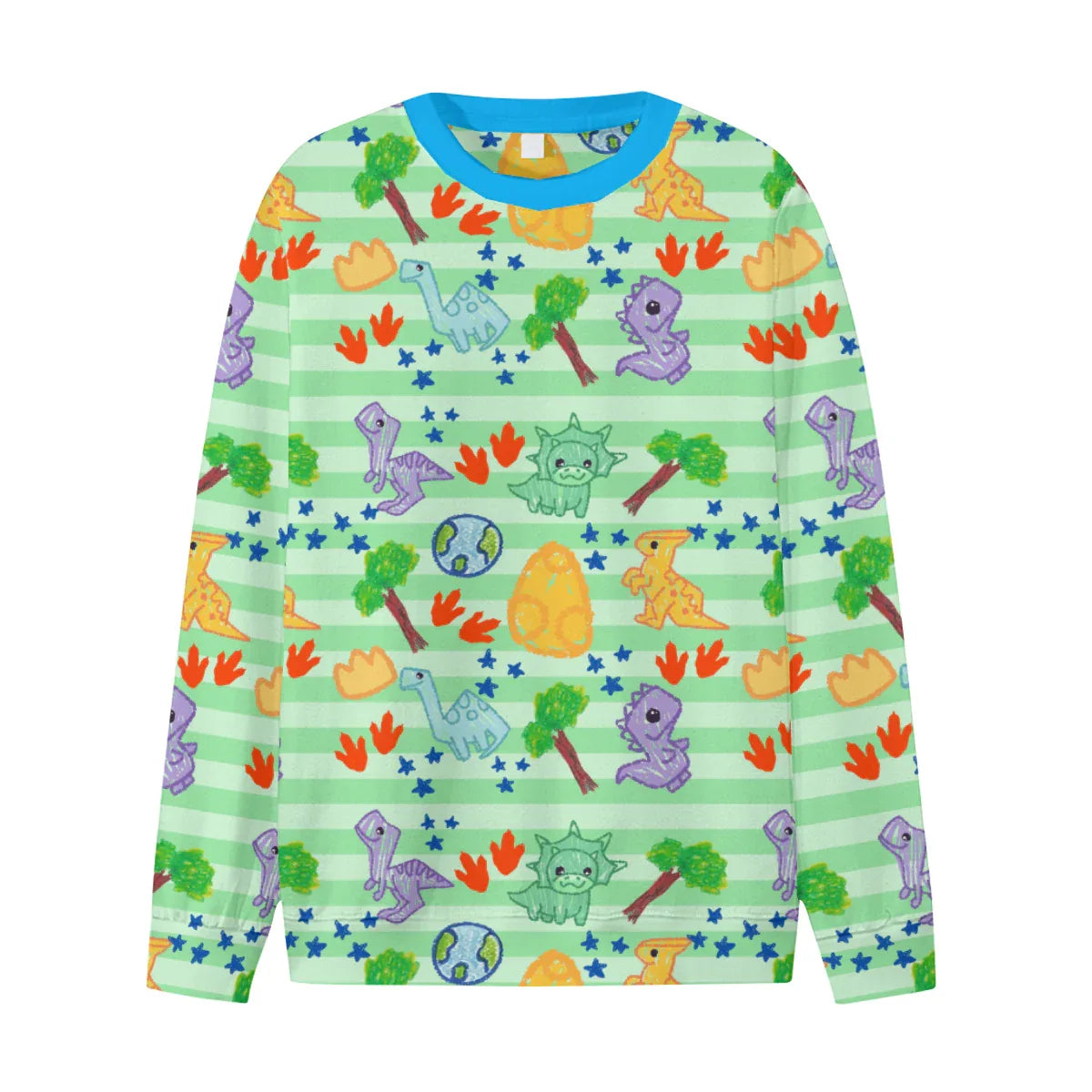 Dino Doodles Cozy Lightweight Sweater - Puppy's Aesthetics