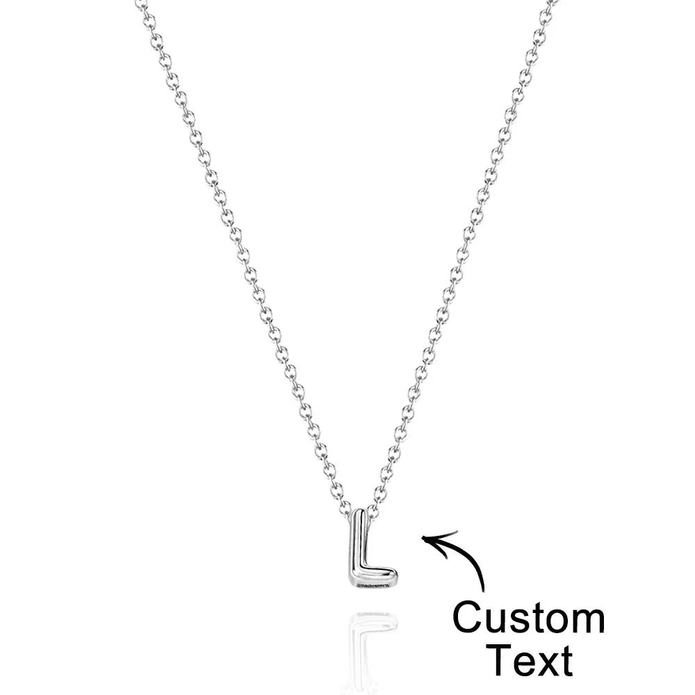Bubble Love 3D Name Necklace - Puppy's Aesthetics