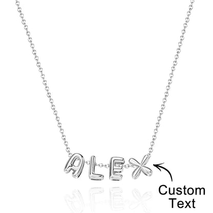 Bubble Love 3D Name Necklace - Puppy's Aesthetics