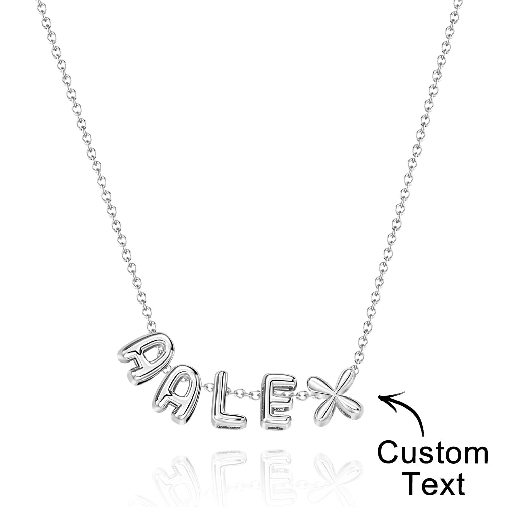 Bubble Love 3D Name Necklace