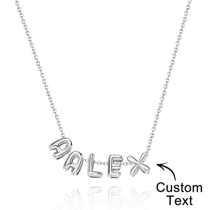 Bubble Love 3D Name Necklace - Puppy's Aesthetics