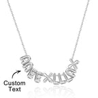 Bubble Love 3D Name Necklace