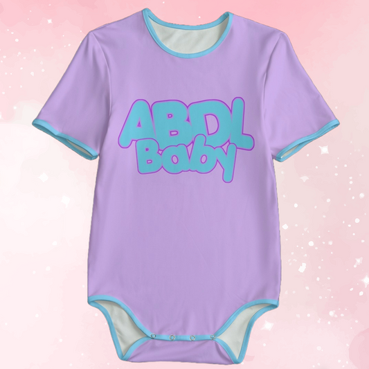 Purple & Blue 'ABDL Baby' Adult Unisex Onesie