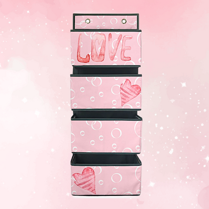Pink Love 4-Tier Hanging Organizer