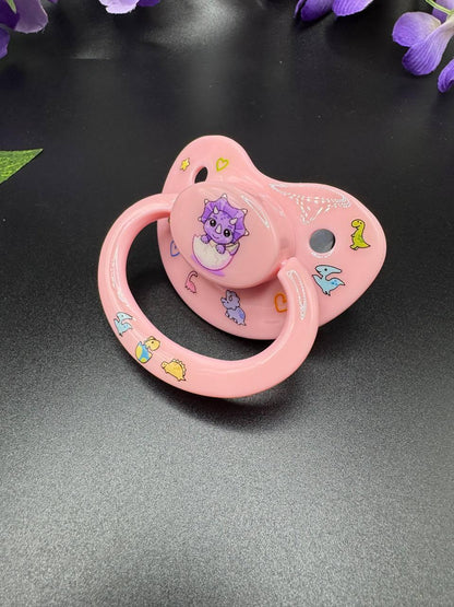 Glow In The Dark Adult Pacifier - Dinosaurs - Puppy's Aesthetics