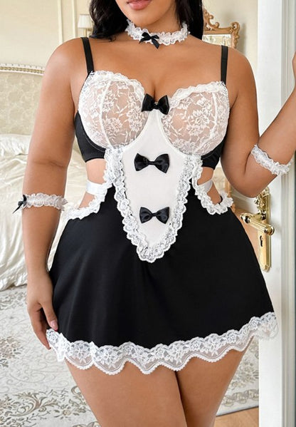 Curvy Confident French Maid Set (Plus Size)