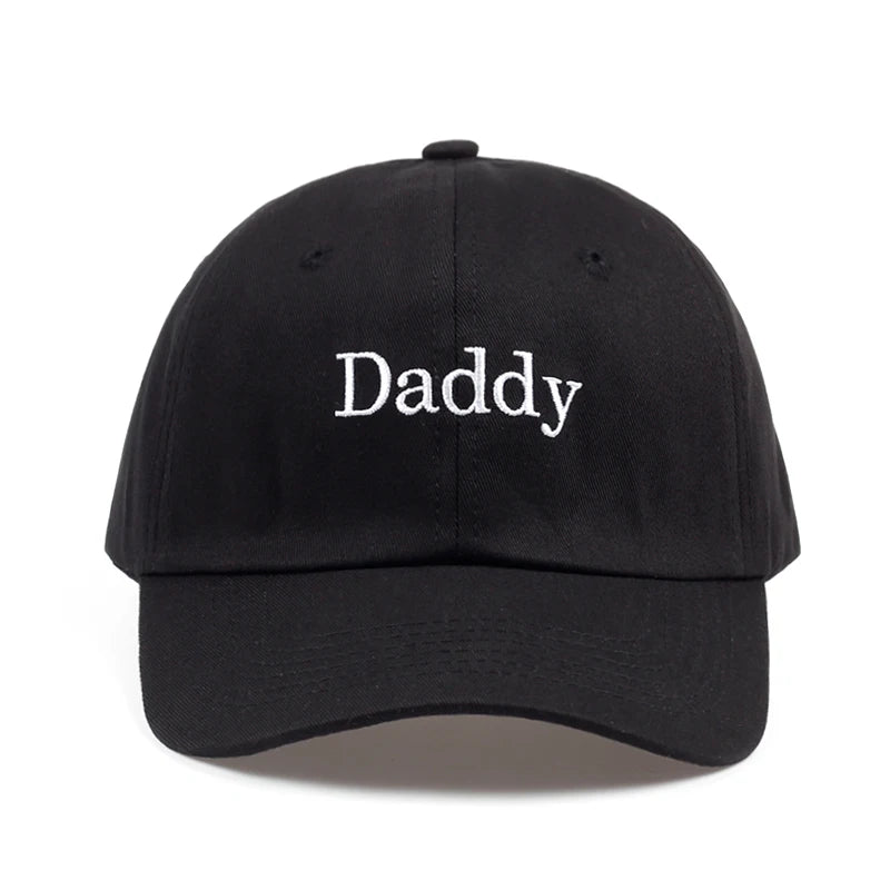 Black 'Daddy' Cotton Baseball Cap