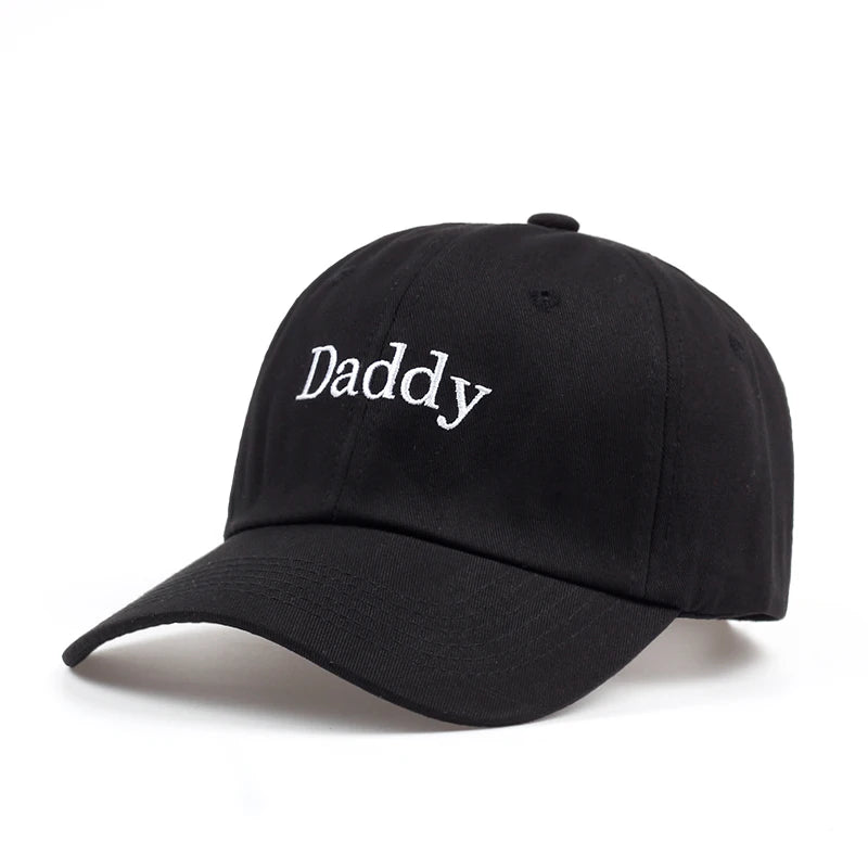 Black 'Daddy' Cotton Baseball Cap