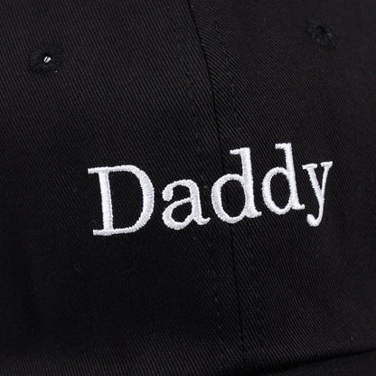 Black 'Daddy' Cotton Baseball Cap