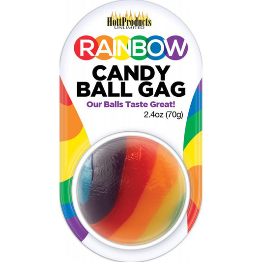 Rainbow Candy Ball Gag Accessory