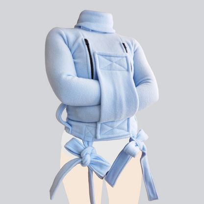 Polar Fleece ABDL Straitjacket with Chest Zippers