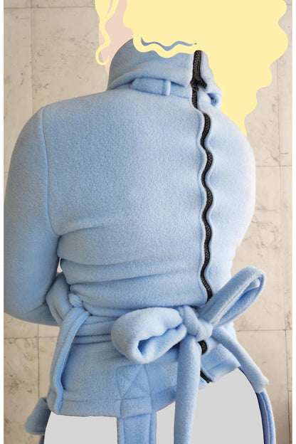 Polar Fleece ABDL Straitjacket with Chest Zippers