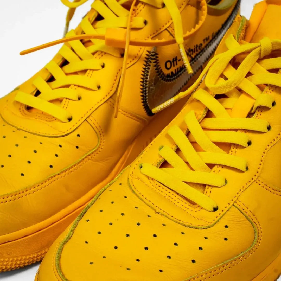 Bright Corona Yellow Elastic Shoelaces - Puppy's Aesthetics