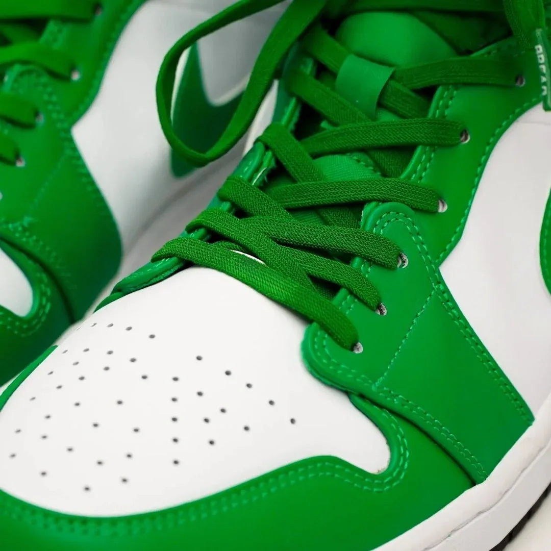 Fun Lucky Green Elastic Shoelaces - Puppy's Aesthetics