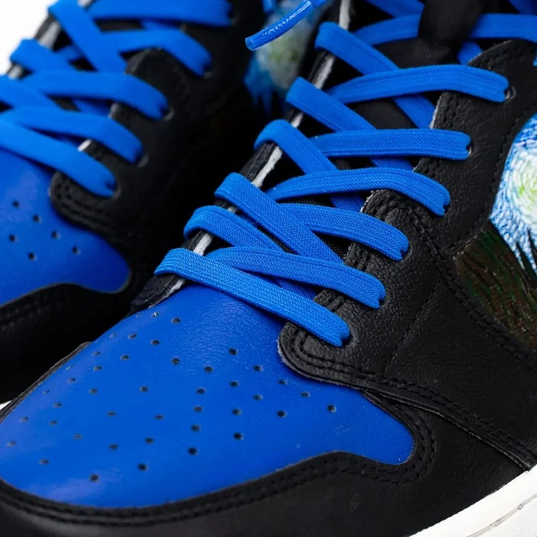 Bold Sonic Blue Elastic Shoelaces - Puppy's Aesthetics