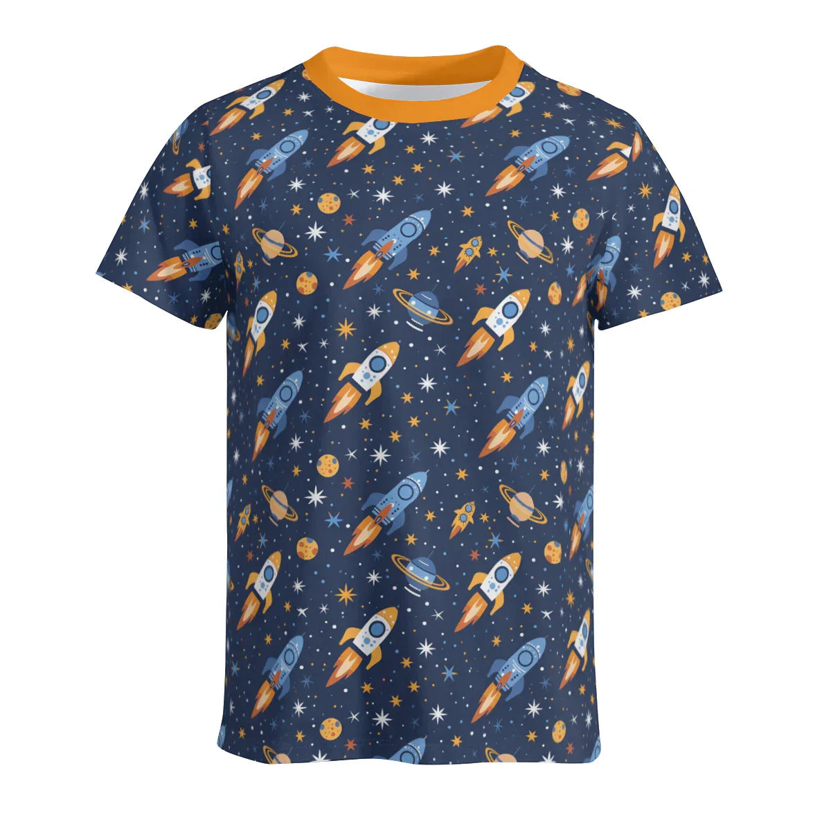 Cute Cosmic Rocket Play Tee - Puppy's Aesthetics